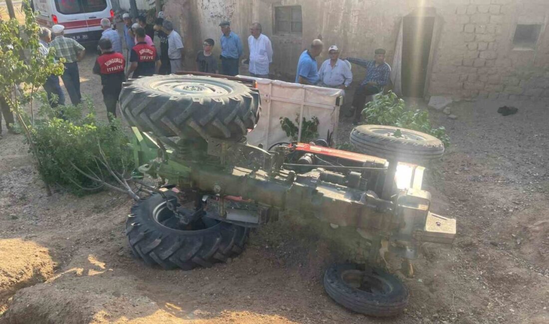 Çorum'un Sungurlu ilçesinde traktör devrildi, sürücü 74 yaşındaki Süleyman T.