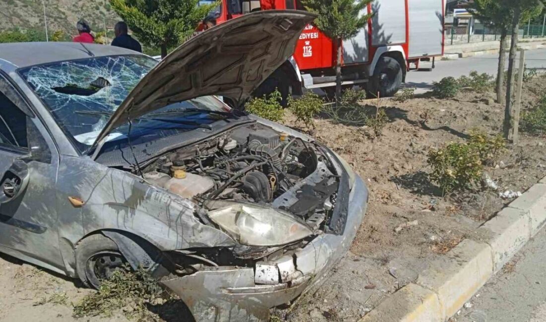 Çorum İskilip'te meydana gelen trafik kazasında M.Y. yönetimindeki araç takla