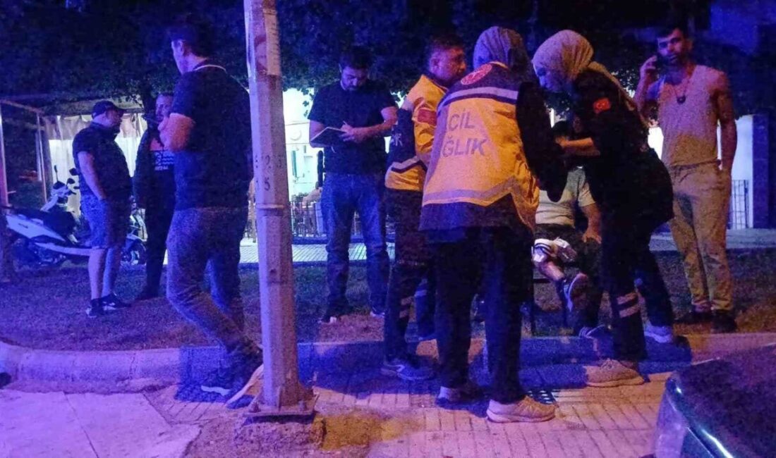 Çorum'da Varinli Caddesi'nde silahlı saldırıya uğrayan İsmet Y. (25), bacağından