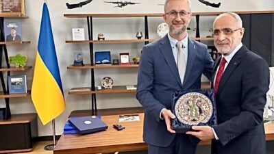 Cumhurbaşkanı Başdanışmanı Topçu, Ukrayna’nın Ankara Büyükelçisi Celal'e hayırlı olsun ziyaretinde