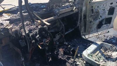 Sorgun'un Babalı mevkiinde seyir halindeki bir araçta yangın çıktı. Sorgun