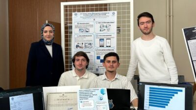 Erzurum Teknik Üniversitesi Bilgisayar Mühendisliği öğrencileri Ahmet Bilge, Fatih Mehmet