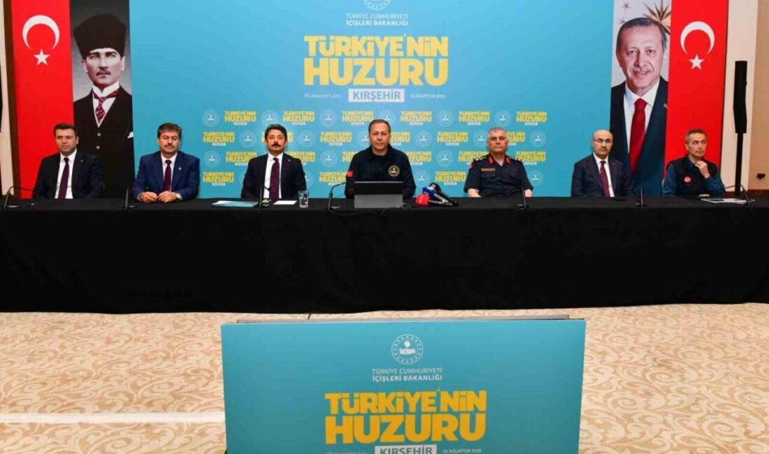 İçişleri Bakanı Ali Yerlikaya, Kırşehir ziyaretinde iç güvenlik ve huzurun