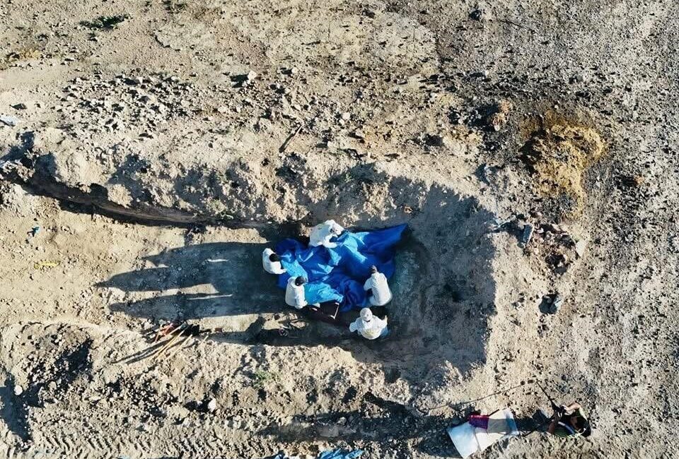 Irak'ın Musul kenti yakınlarındaki Hasfa Obruğu'nda terör örgütü DEAŞ tarafından