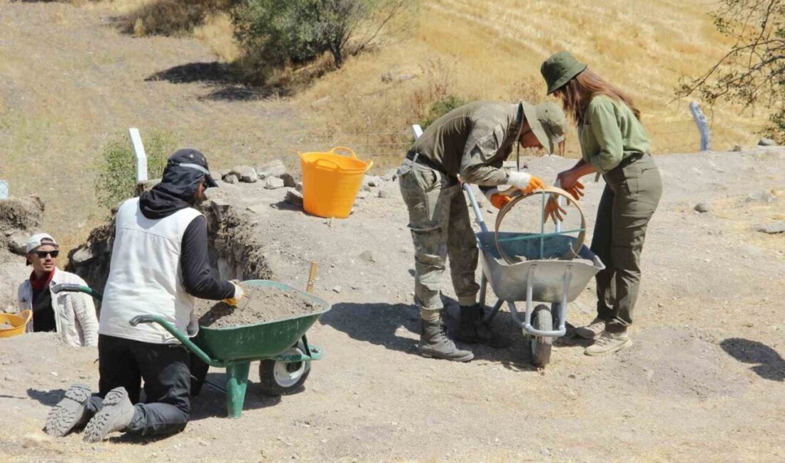 Çorum'un Alaca ilçesindeki Kalehisar ören yerinde yapılan kazı çalışmalarına üniversite