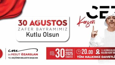 Keçiören Belediyesi, 30 Ağustos Zafer Bayramı'nda Kalaba Kent Meydanı'nda coşkulu