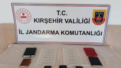 Kırşehir'de jandarma operasyonu sonucunda tefecilik suçuyla yakalanan 3 şahıstan biri
