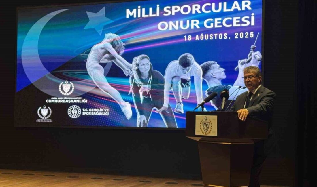 KKTC'de düzenlenen Milli Sporcular Onur Gecesi'nde Gençlik ve Spor Bakanı