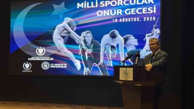 KKTC'de düzenlenen Milli Sporcular Onur Gecesi'nde Gençlik ve Spor Bakanı