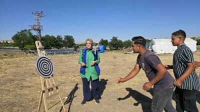Yozgat'ın Yerköy ilçesine bağlı Saray köyünde mevsimlik tarım işçisi olarak