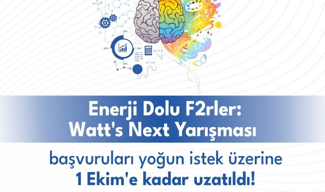 OEDAŞ'ın düzenlediği "Enerji Dolu F2rler: Watt’s Next" yarışmasının başvuru süresi