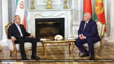 İran Cumhurbaşkanı Mesud Pezeşkiyan, Belarus ziyaretinde İran'a yönelik saldırıları kınayarak
