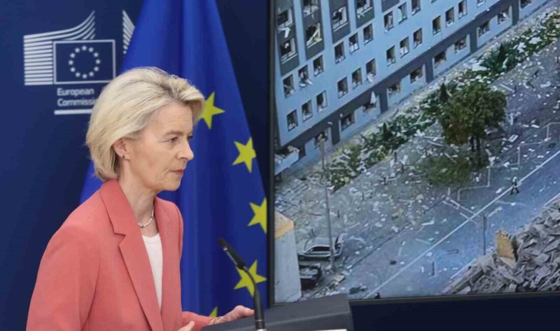 AB Komisyonu Başkanı Ursula von der Leyen, Kiev'e yapılan saldırıda