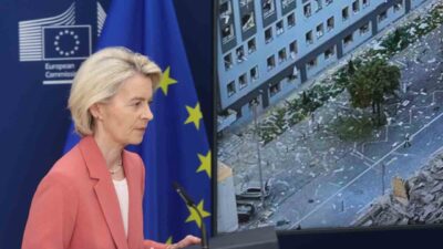 AB Komisyonu Başkanı Ursula von der Leyen, Kiev'e yapılan saldırıda