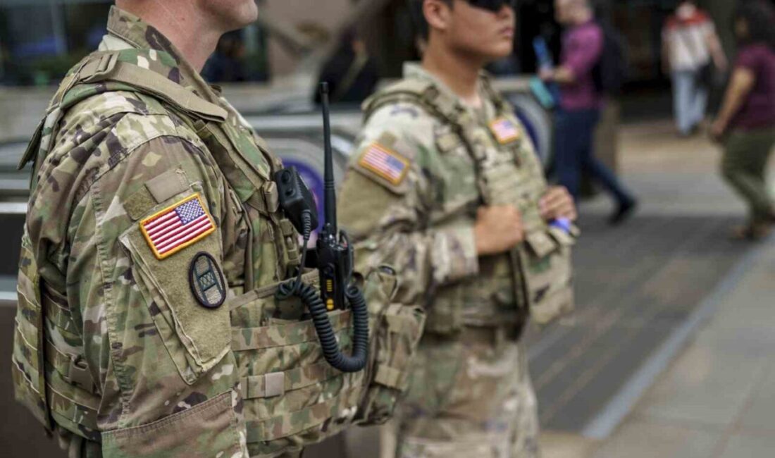ABD Başkanı Donald Trump, Washington DC'de polis ve ordu güçleriyle