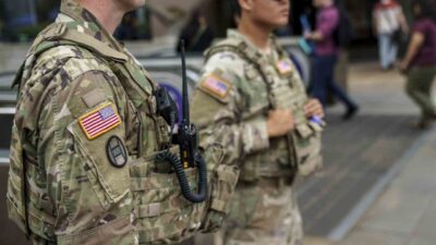 ABD Başkanı Donald Trump, Washington DC'de polis ve ordu güçleriyle