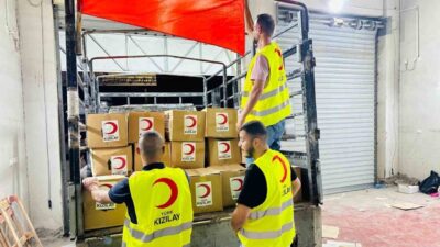 Türk Kızılay, Batı Şeria'nın Cenin kentine Filistin Kızılayı işbirliğiyle ulaştırdığı