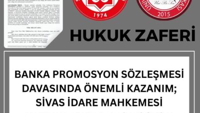 Üni-Per-Sen, Sivas Cumhuriyet Üniversitesi'nde promosyon sözleşmesi davasında başarılı oldu. Sivas