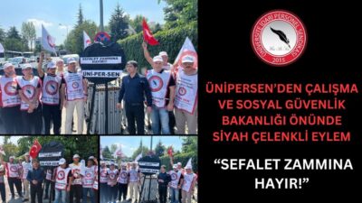 ÜNİPERSEN, Kamu İşveren Heyeti'nin zam teklifine karşı Çalışma ve Sosyal