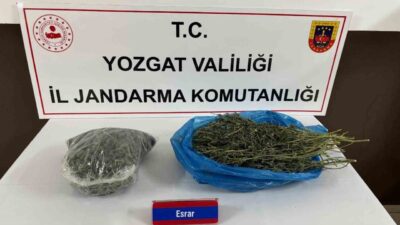 Yozgat'ta uyuşturucu sevkiyatı yapan A.B.'nin aracı ve evinde toplam 740.45