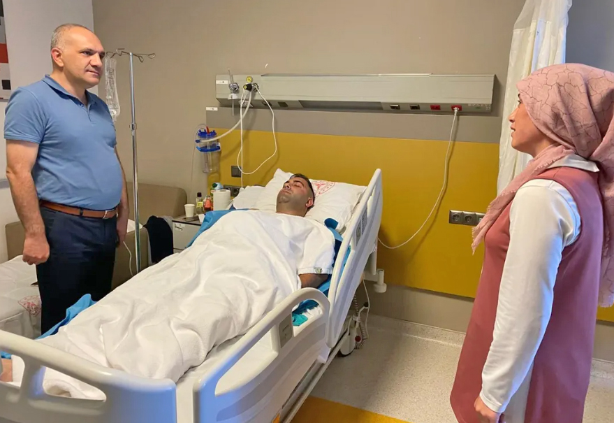 Yozgat İl Emniyet Müdürü Recep Tecimer, Yozgat Şehir Hastanesi’nde tedavi