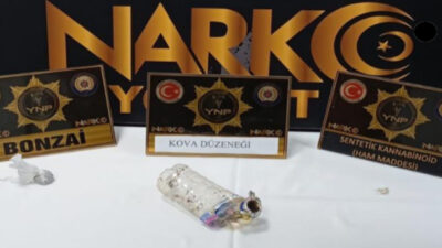 Yozgat Emniyet Müdürlüğü Narkotik Suçlarla Mücadele Şube Müdürlüğü ekipleri, uyuşturucuya