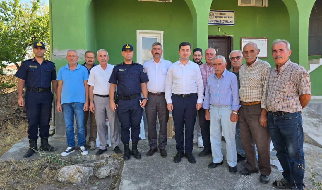 Çiçekdağı Kaymakamı Murat Görmüş, beraberindeki heyetle birlikte Doğankaş, Çanakpınar, Bahçepınar
