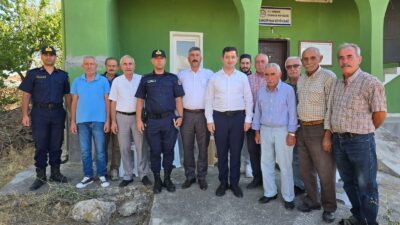 Çiçekdağı Kaymakamı Murat Görmüş, beraberindeki heyetle birlikte Doğankaş, Çanakpınar, Bahçepınar