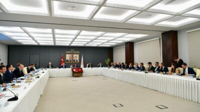 Ankara Valisi Vasip Şahin’in düzenlediği toplantıya katılan AK Parti Ankara