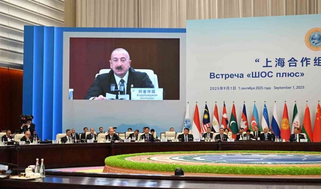 Azerbaycan Cumhurbaşkanı Aliyev, Çin'de ŞİÖ Zirvesi'nde konuşarak Zengezur Koridoru'nun stratejik