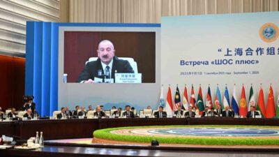 Azerbaycan Cumhurbaşkanı Aliyev, Çin'de ŞİÖ Zirvesi'nde konuşarak Zengezur Koridoru'nun stratejik