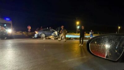 Ankara'nın Sincan ilçesindeki Ayaş semtinde meydana gelen trafik kazasında 2