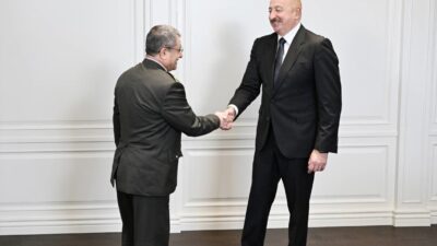 Azerbaycan Cumhurbaşkanı Aliyev, Genelkurmay Başkanı Bayraktaroğlu'nu kabul ederek Azerbaycan-Türkiye kardeşliğinin