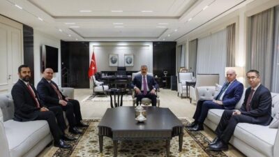 Dışişleri Bakanı Hakan Fidan, ITC Başkanı Mehmet Seman Ağaoğlu ve