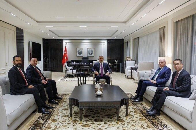 Dışişleri Bakanı Hakan Fidan, ITC Başkanı Mehmet Seman Ağaoğlu ve