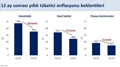 Hazine ve Maliye Bakanı Mehmet Şimşek, enflasyon beklentilerindeki düşüşün eylülde