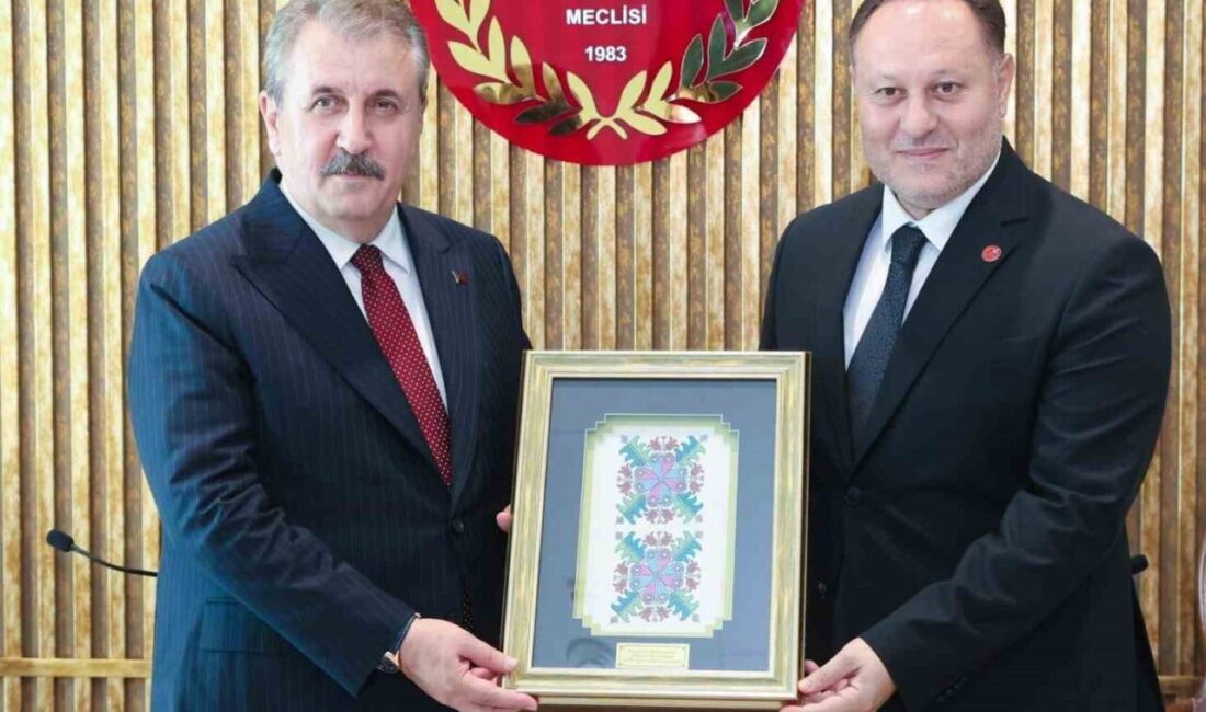 KKTC Cumhuriyet Meclisi Başkanı Ziya Öztürkler, BBP Genel Başkanı Mustafa