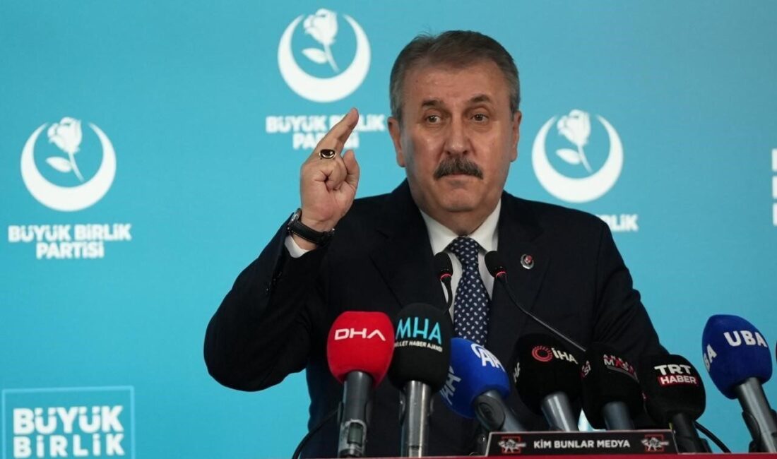 BBP Genel Başkanı Mustafa Destici, İsrail'in Filistin'e yönelik saldırılarını kınayarak,
