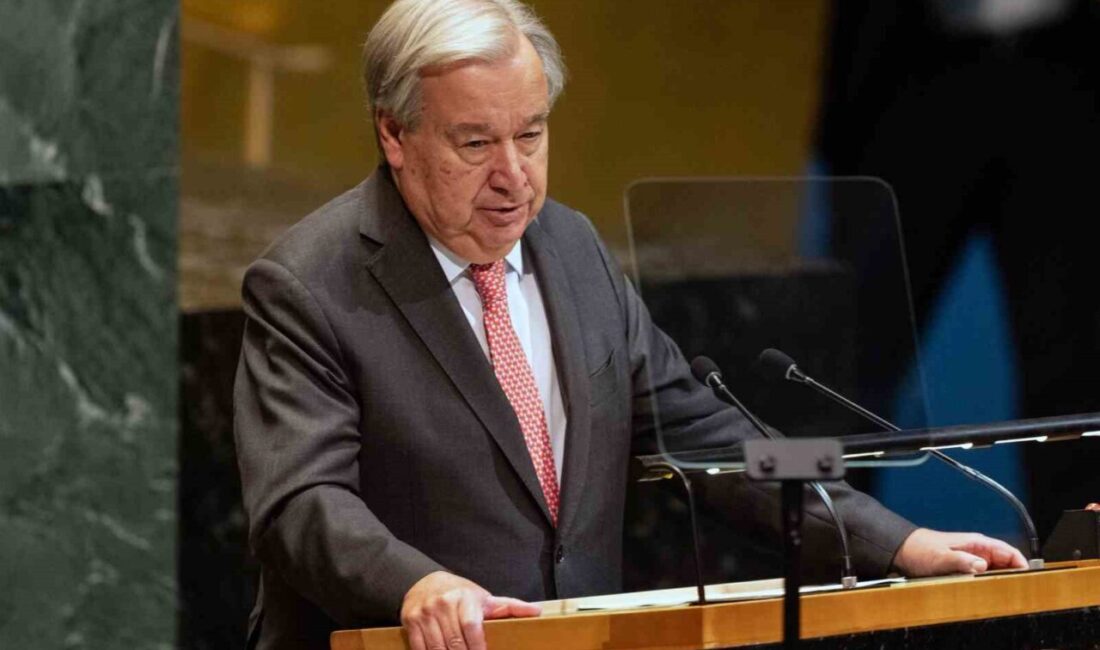 BM Genel Sekreteri Antonio Guterres, Filistinlilere devlet kurma hakkının bir