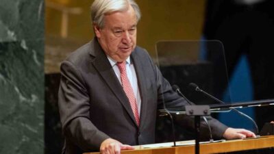 BM Genel Sekreteri Antonio Guterres, Filistinlilere devlet kurma hakkının bir