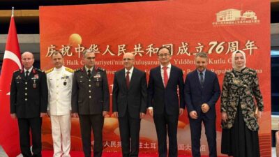 Çin’in Ankara Büyükelçisi Jiang Xuebin'in ev sahipliğinde düzenlenen 76. kuruluş
