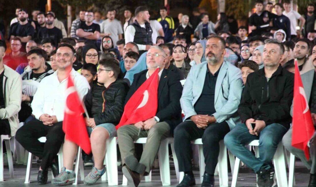 Çorum halkı, Türkiye'nin Gürcistan'ı 3-2 mağlup ettiği maçı coşkuyla izledi.