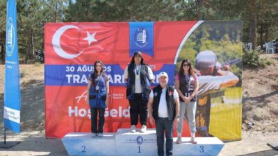 Çorum Belediyesi'nin düzenlediği "Zafer Kupası Trap Atışları" yarışmasında 115 sporcu