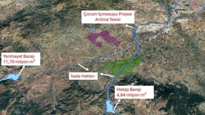 Çorum Belediyesi ve DSİ işbirliğiyle hayata geçirilen Yenihayat ve Hatap