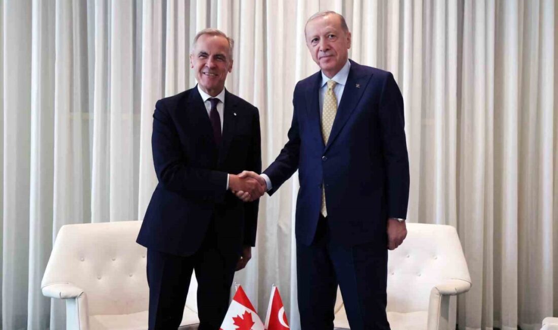 Cumhurbaşkanı Recep Tayyip Erdoğan, New York'ta Kanada Başbakanı Mark Carney'le