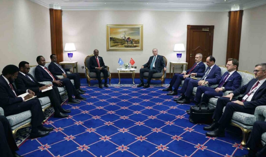 Cumhurbaşkanı Recep Tayyip Erdoğan, Katar'da Somali Cumhurbaşkanı Hasan Şeyh Mahmud