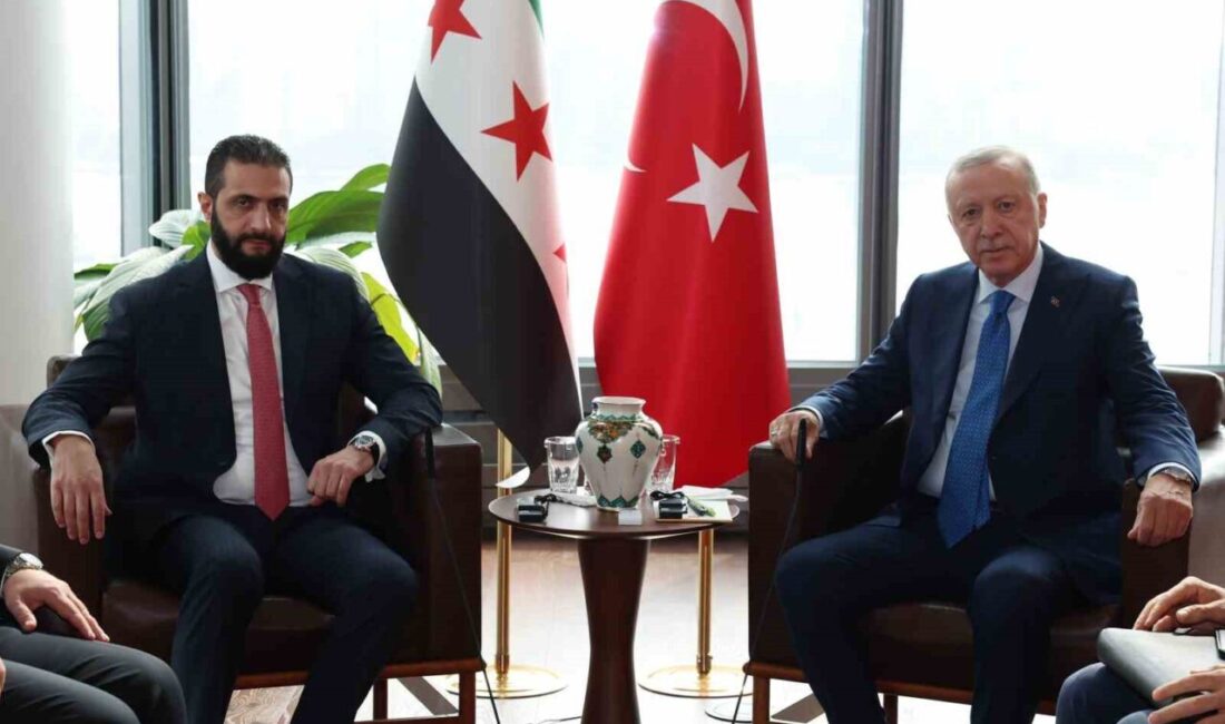 Erdoğan, ABD'de Suriye Devlet Başkanı Ahmed eş-Şara ile bir araya