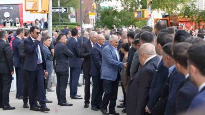 Cumhurbaşkanı Recep Tayyip Erdoğan, New York'ta Türkevi'nde kalabalık bir heyetle