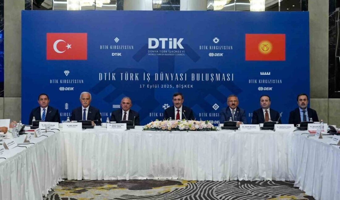 Cumhurbaşkanı Yardımcısı Cevdet Yılmaz, Kırgızistan'da yaptığı konuşmalarda Türkiye-Kırgızistan ekonomik ilişkilerini
