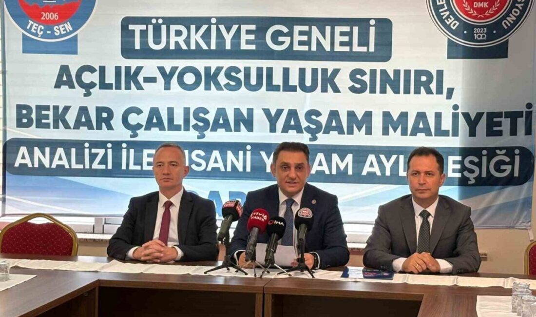 TEÇSEN'in araştırmasına göre Türkiye'de yaşam maliyetleri ve yoksulluk sınırı açıklandı.